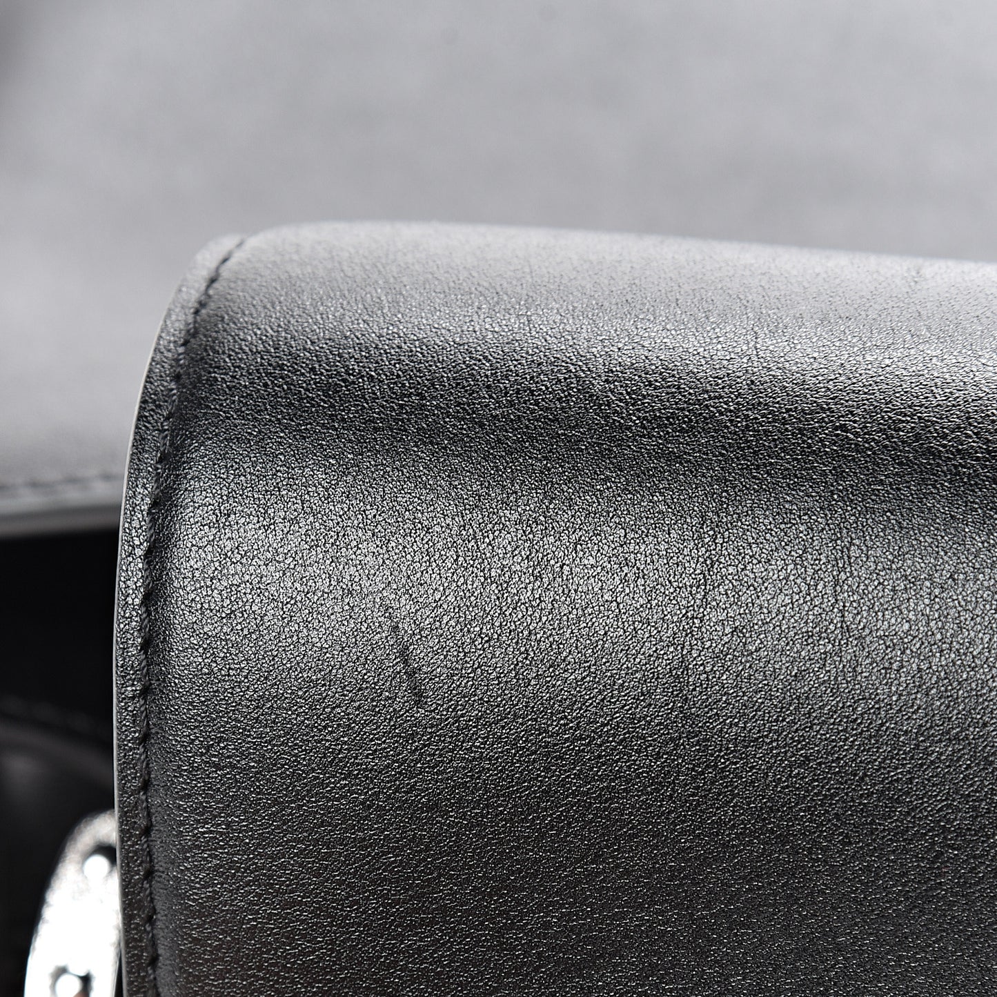 Smooth Calfskin Crystal Flowers Capucines BB Black