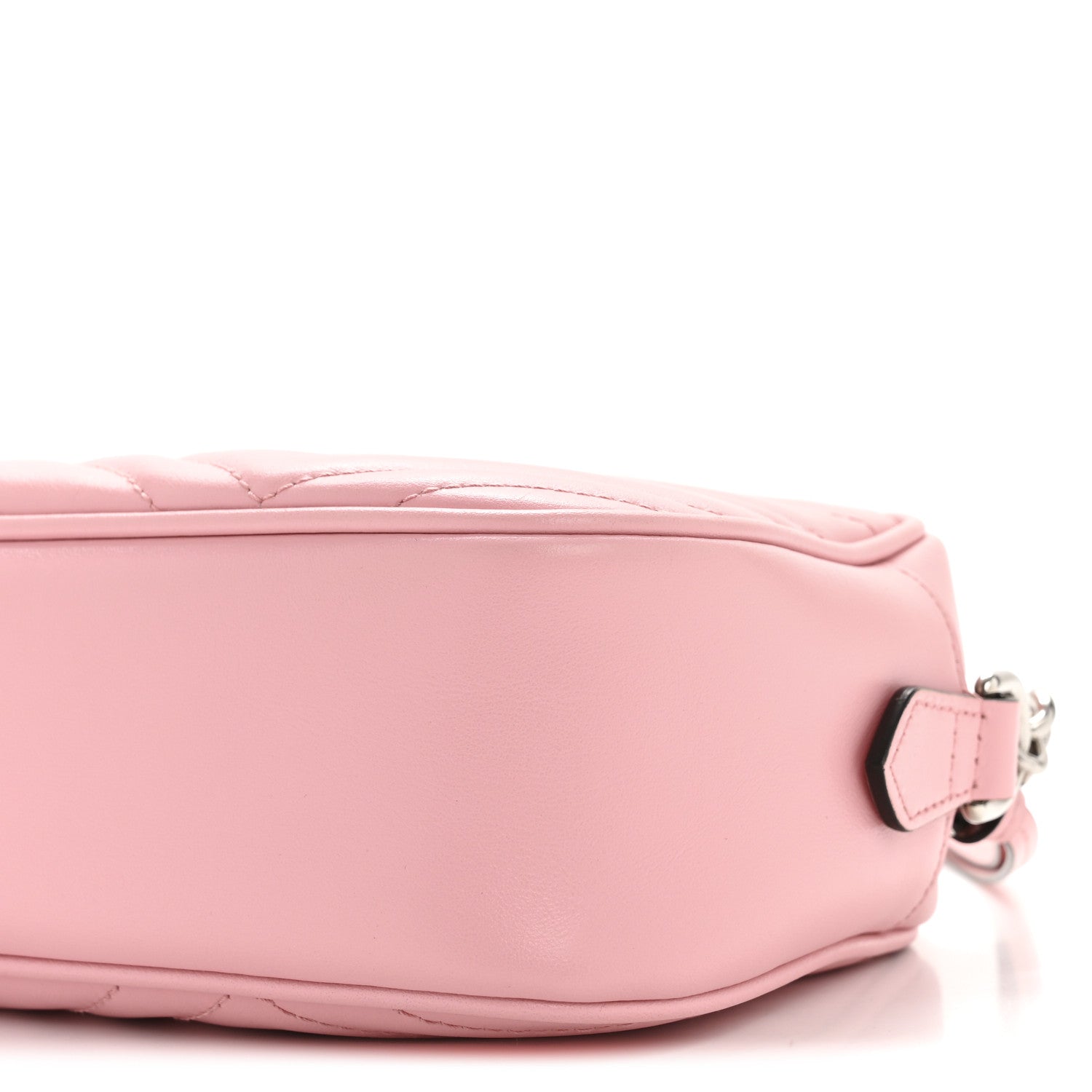 Gucci Calfskin Matelasse Small GG Marmont Chain Shoulder Bag Wild Rose 10 of 14