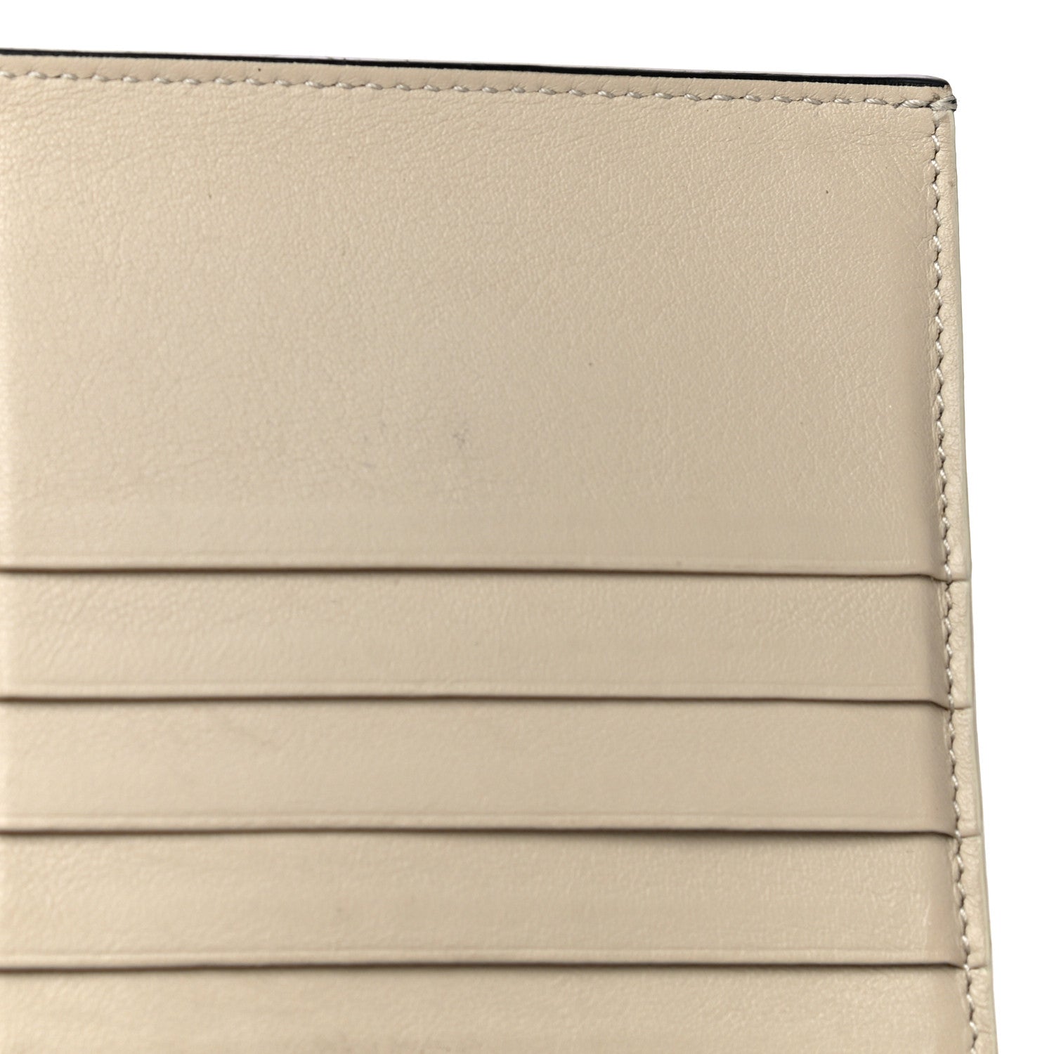 Celine Grained Calfskin Large Multifunction Strap Wallet Black Chalk 16 of 24
