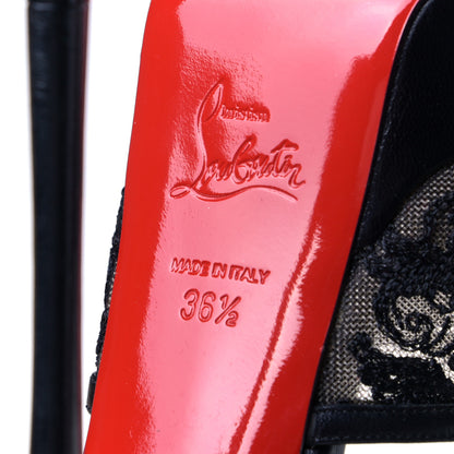 Christian Louboutin Dentelle Lurex Jose Altafine 150 Bootie 36.5 Black 7 of 8