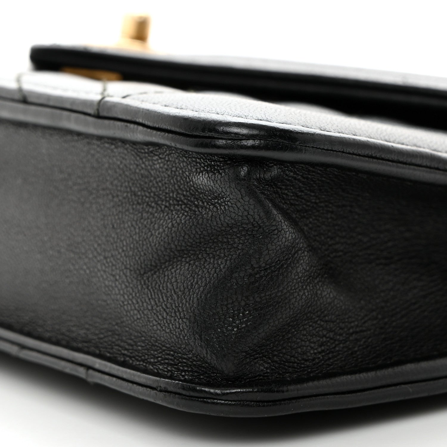 Chanel Lambskin Reversed Chevron Quilted Flap Black 11 of 11