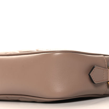 Gucci Calfskin Matelasse Mini GG Marmont Chain Shoulder Bag Nude 10 of 10