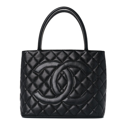Chanel Caviar Quilted Medallion Tote Black 1 of 13