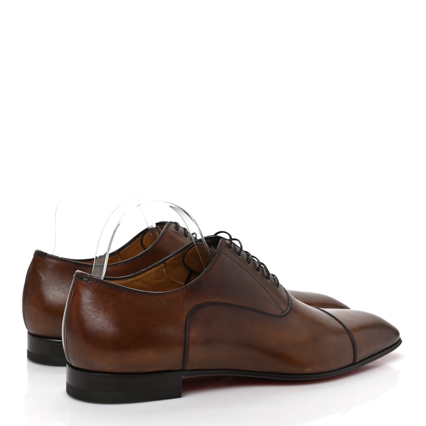 Calfskin Mens Greggo Flat Oxfords 44 Brown