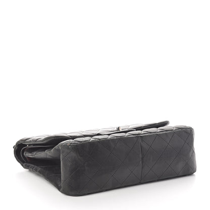 Chanel Lambskin Quilted Jumbo Double Flap Black 4 of 10