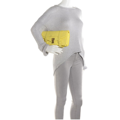 Proenza Schouler Lambskin PS1 Pochette Clutch Lemon 2 of 12