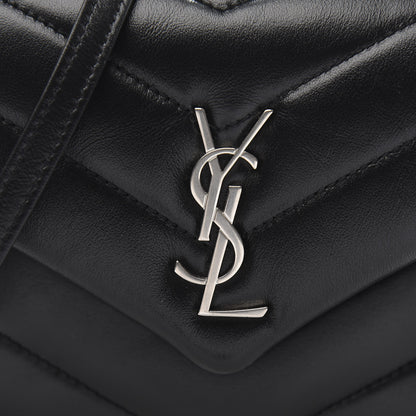 Saint Laurent Calfskin Y Quilted Monogram Toy Loulou Crossbody Bag Black 10 of 11