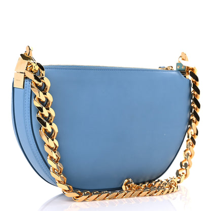 Burberry Lambskin Small Olympia Chain Shoulder Bag Pale Blue 3 of 13