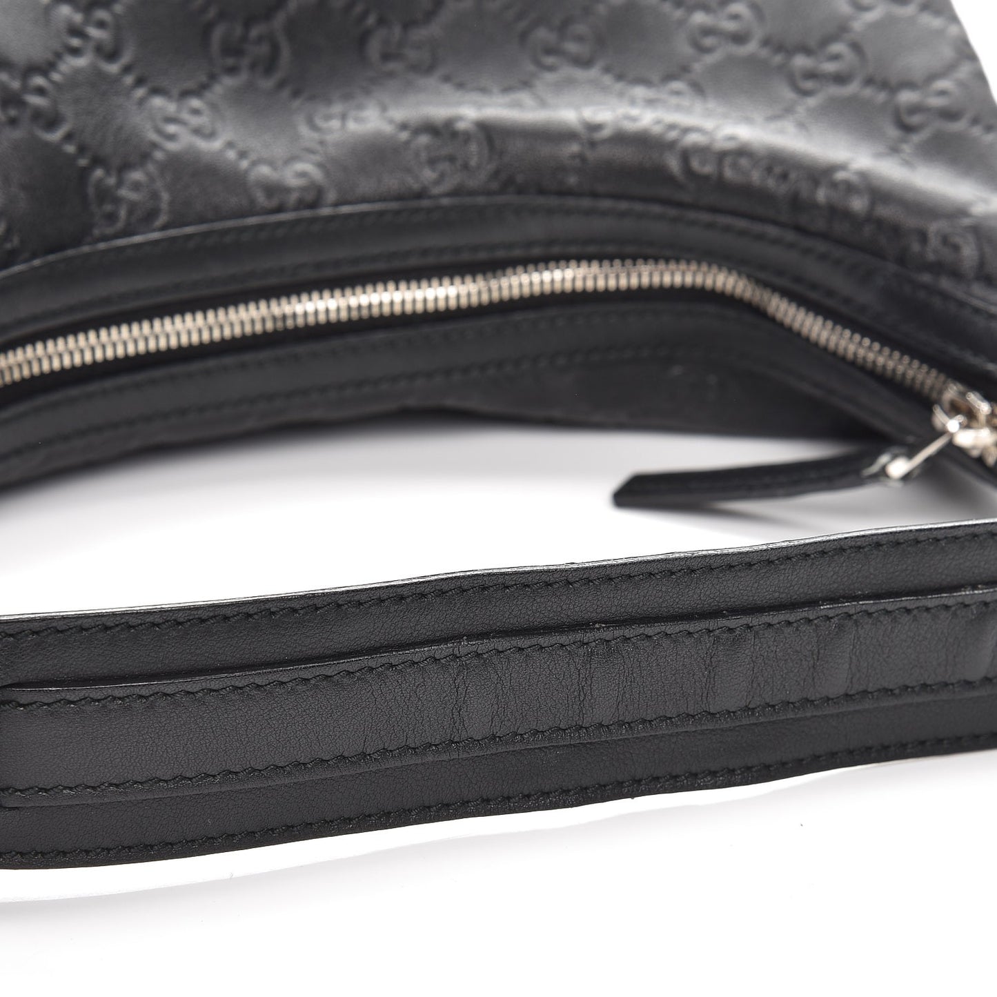 Guccissima Medium GG Twins Hobo Black