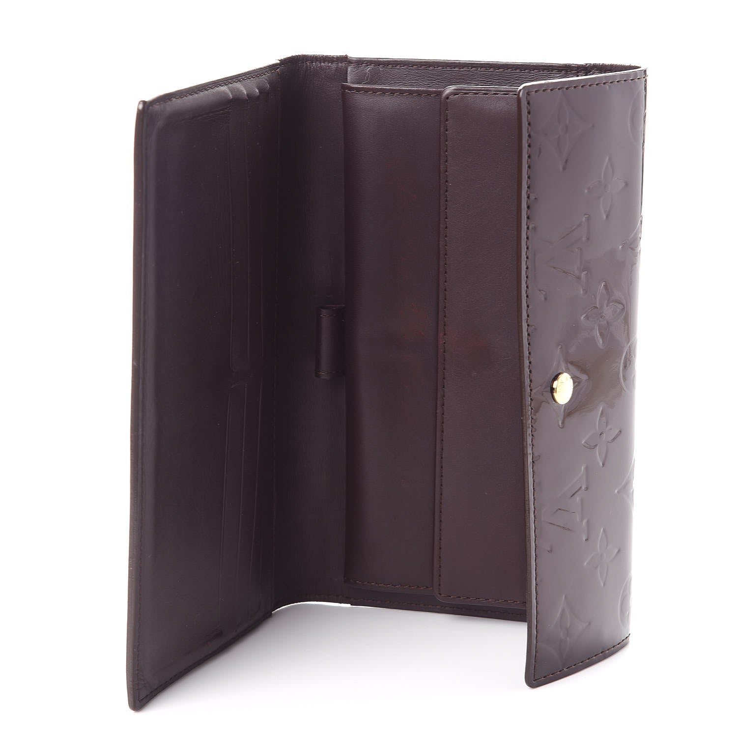 Louis Vuitton Vernis Porte Tresor International Wallet Amarante 5 of 9