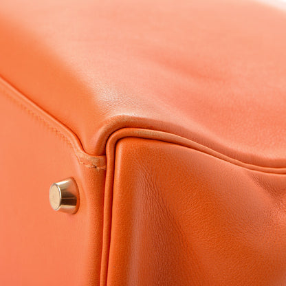 Hermes Veau Gulliver Kelly Retourne 35 Orange 12 of 13