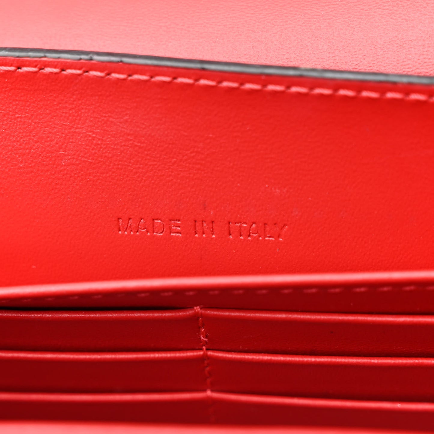 Calfskin Funky Spikes Wallet on Strap Black