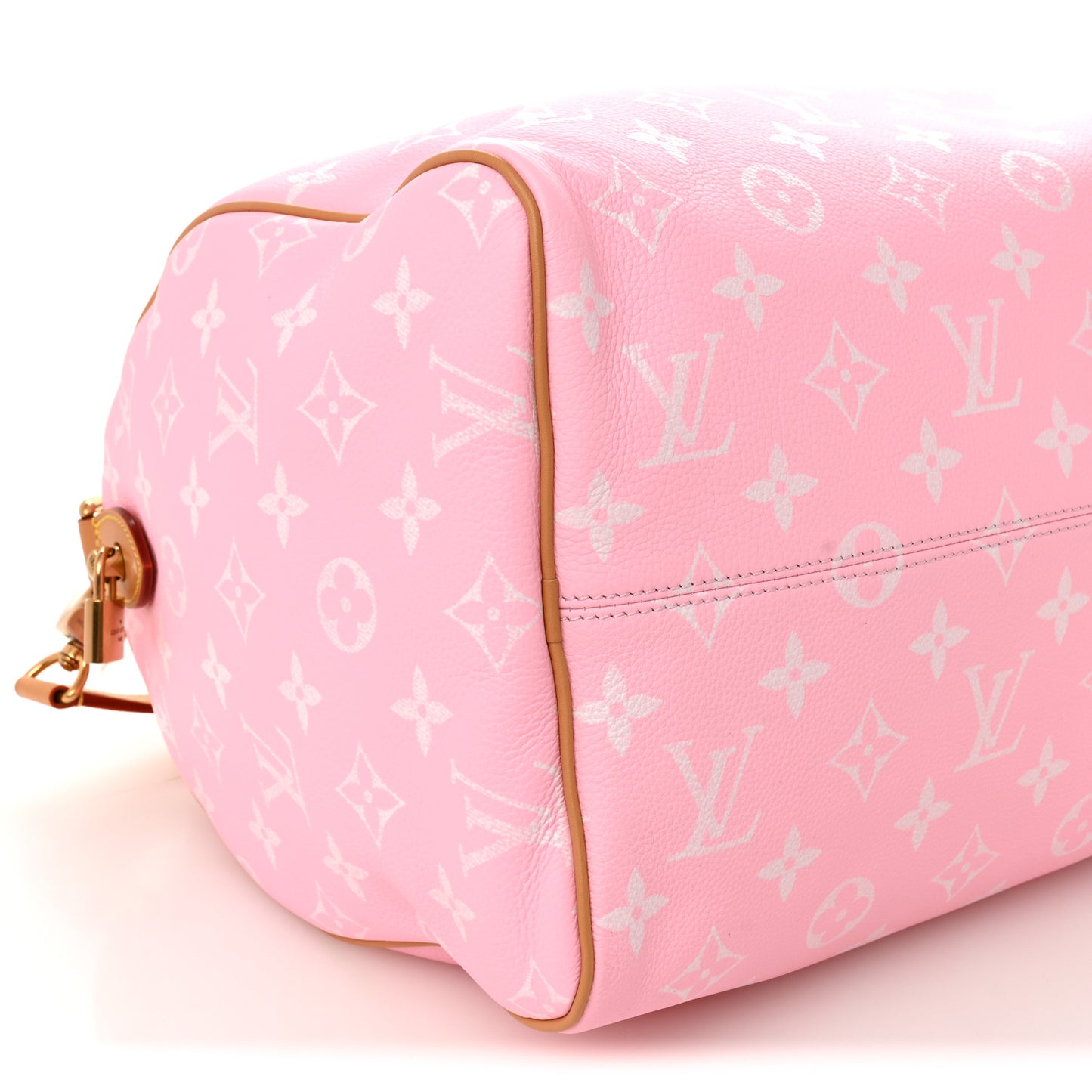 Calfskin Monogram Speedy P9 Bandouliere 40 Candy