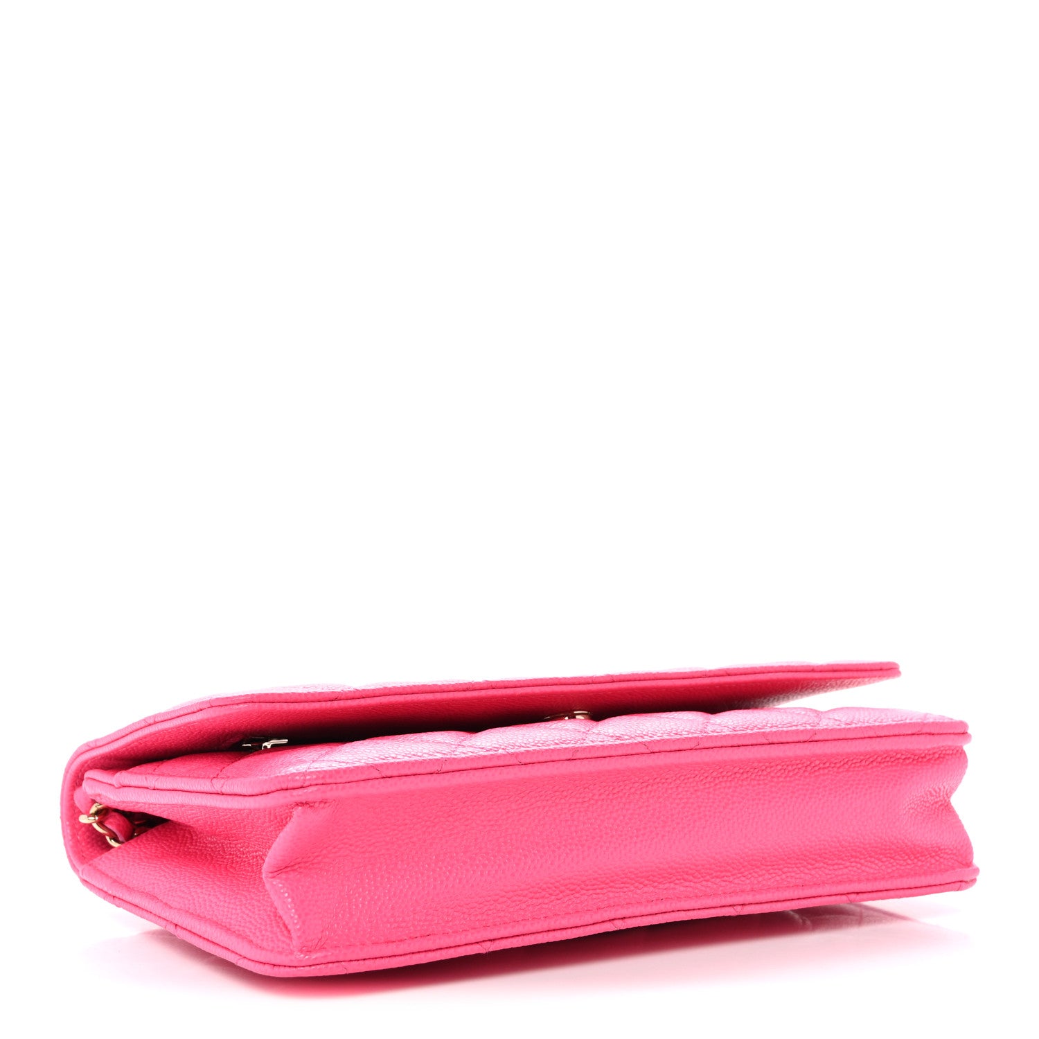 Chanel Caviar Quilted Wallet on Chain WOC Fuchsia 4 of 15