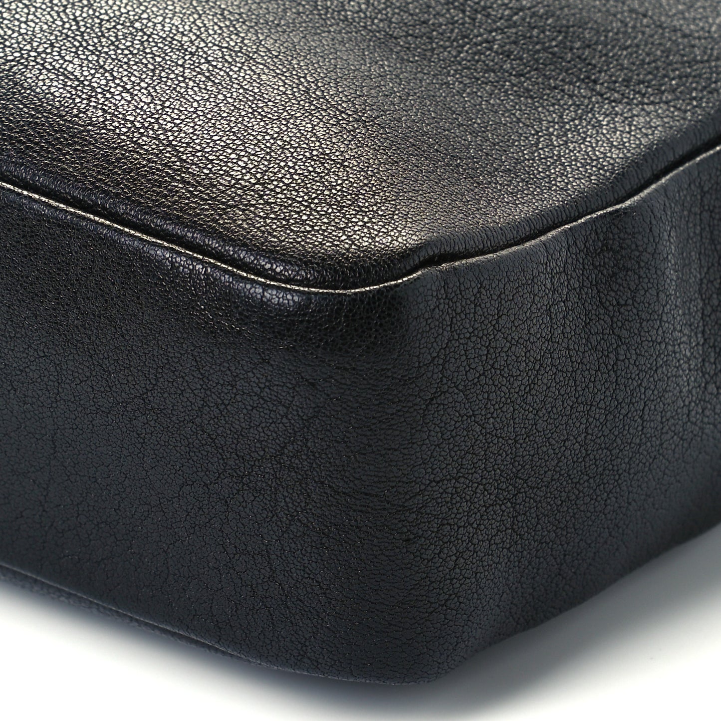 Calfskin Monogram Embossed Small Lou Camera Bag Black