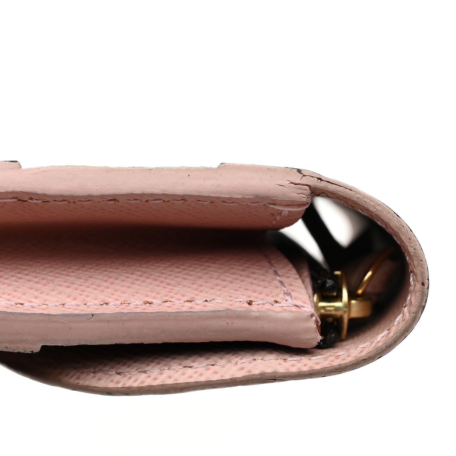 Louis Vuitton Damier Ebene Caissa Wallet Rose Ballerine 8 of 8