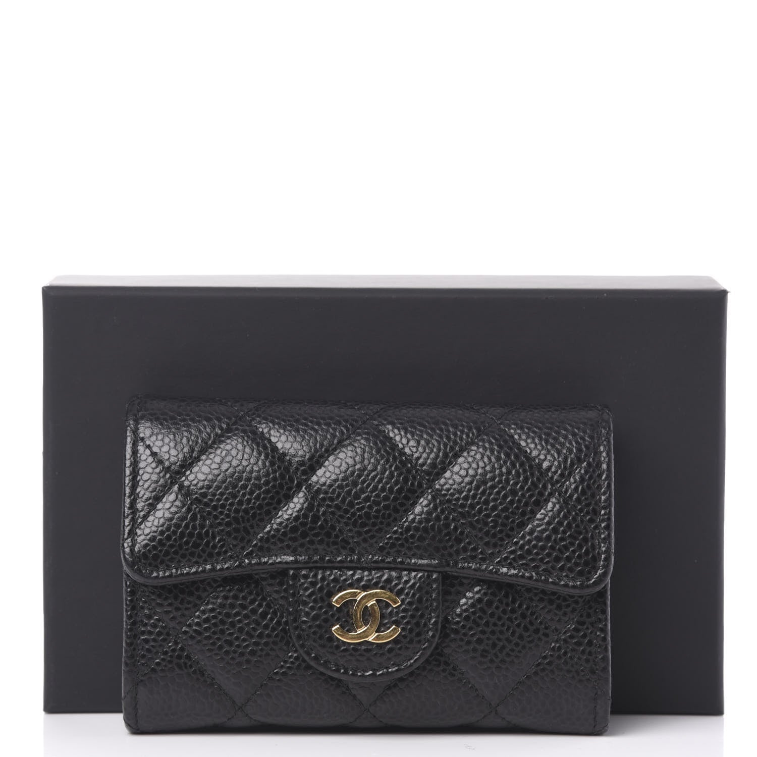Chanel Caviar Quilted Flap Card Holder Black 12 of 12