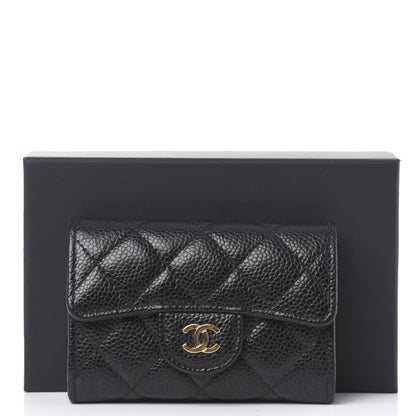 Chanel Caviar Quilted Flap Card Holder Black 12 of 12
