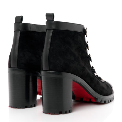 Christian Louboutin Calfskin Suede Alphabouton 70 Boots 38.5 Black 4 of 10