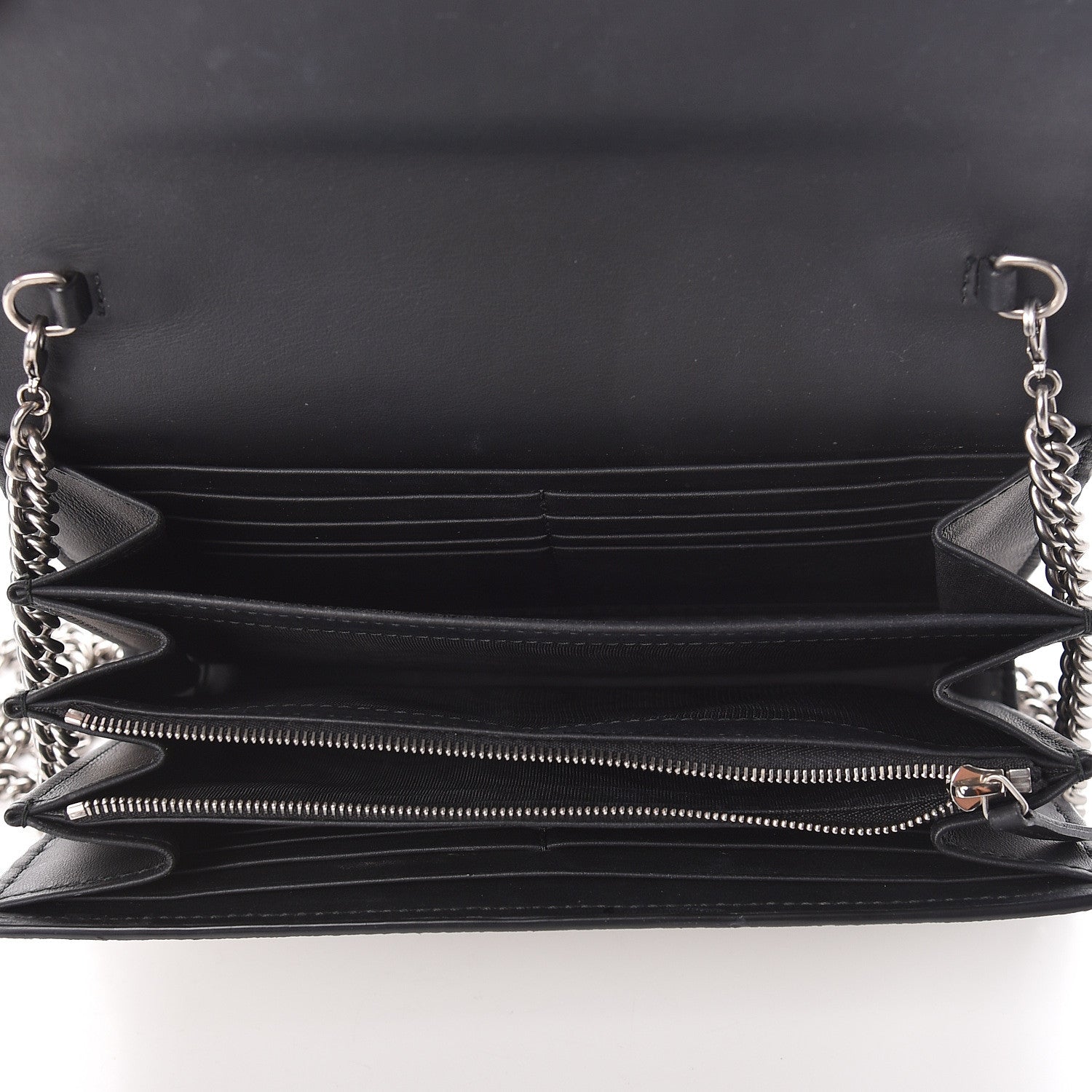 Gucci GG Supreme Monogram Mini Dionysus Chain Wallet Beige Black 5 of 11