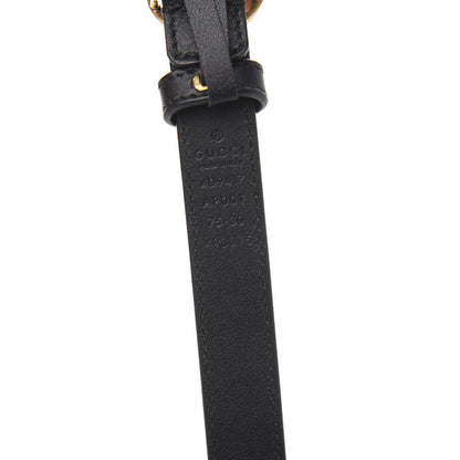 Gucci Calfskin Double G 20mm Belt 75 30 Black 3 of 4