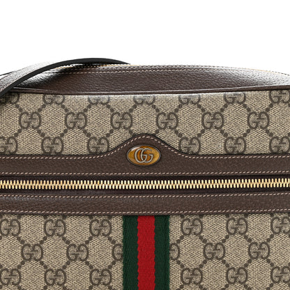 Gucci GG Supreme Monogram Web Small Ophidia Shoulder Bag Brown 8 of 12