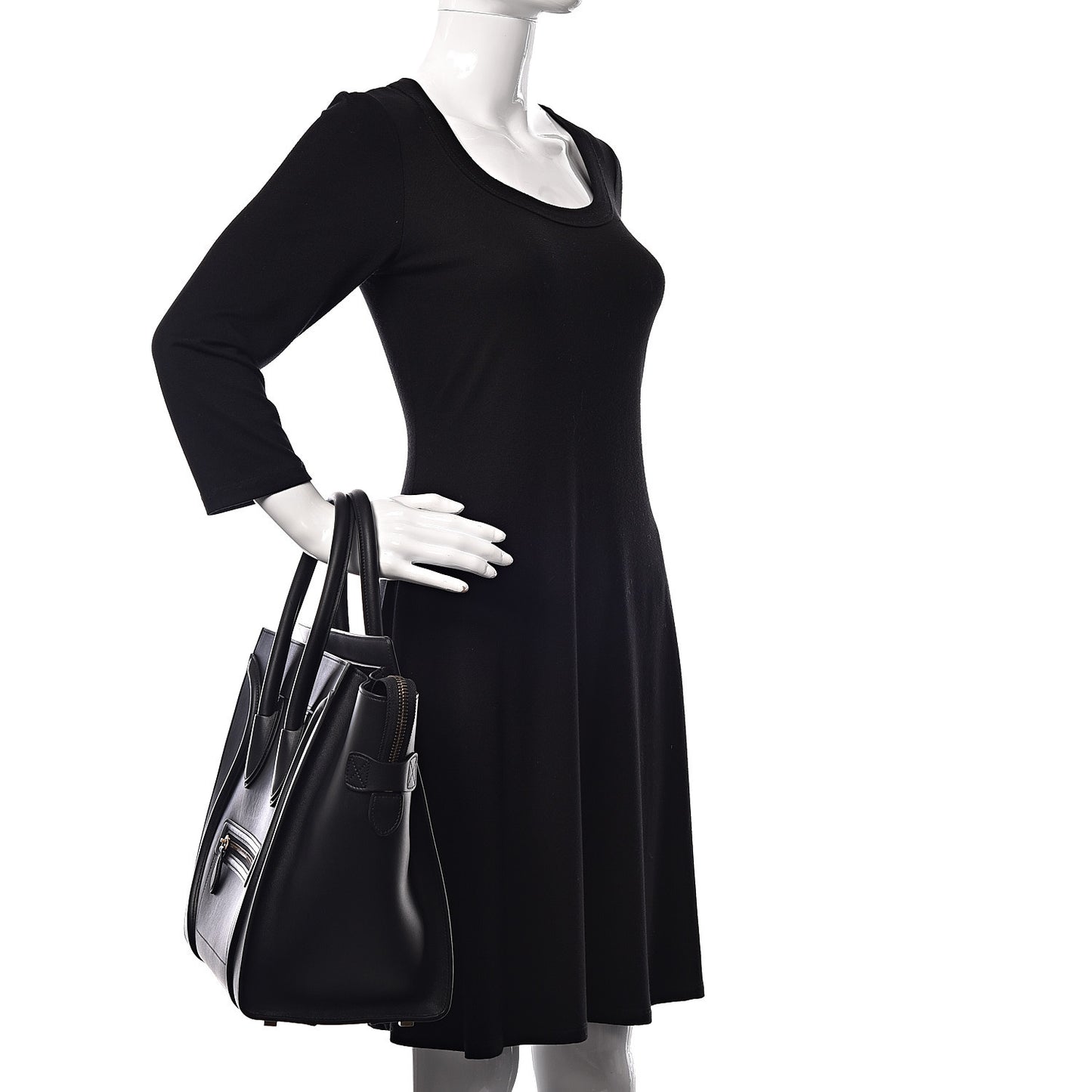 Smooth Calfskin Mini Luggage Black