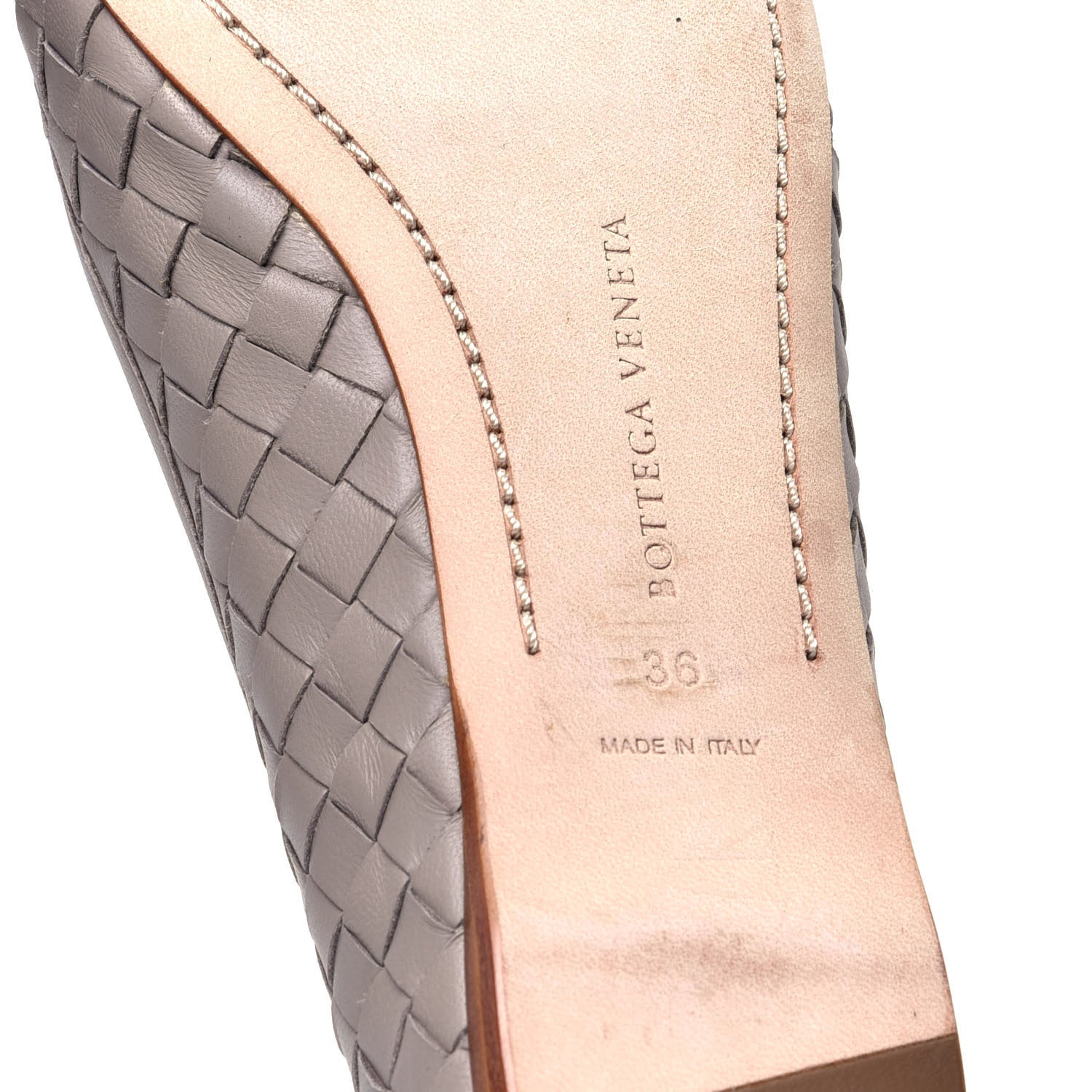 Bottega Veneta Nappa Intrecciato Flats 36 Sand 8 of 10