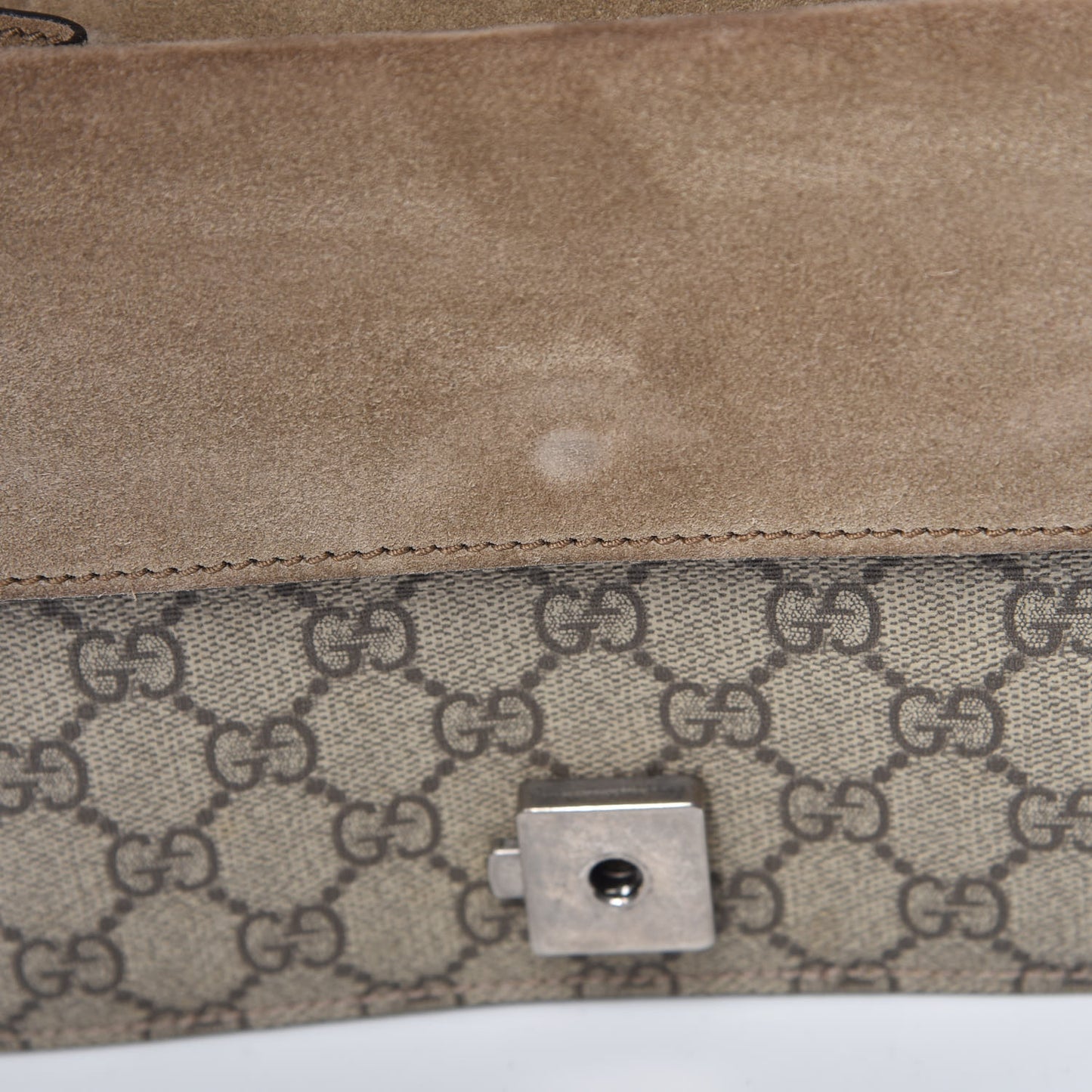 GG Supreme Monogram Mini Dionysus Shoulder Bag Taupe