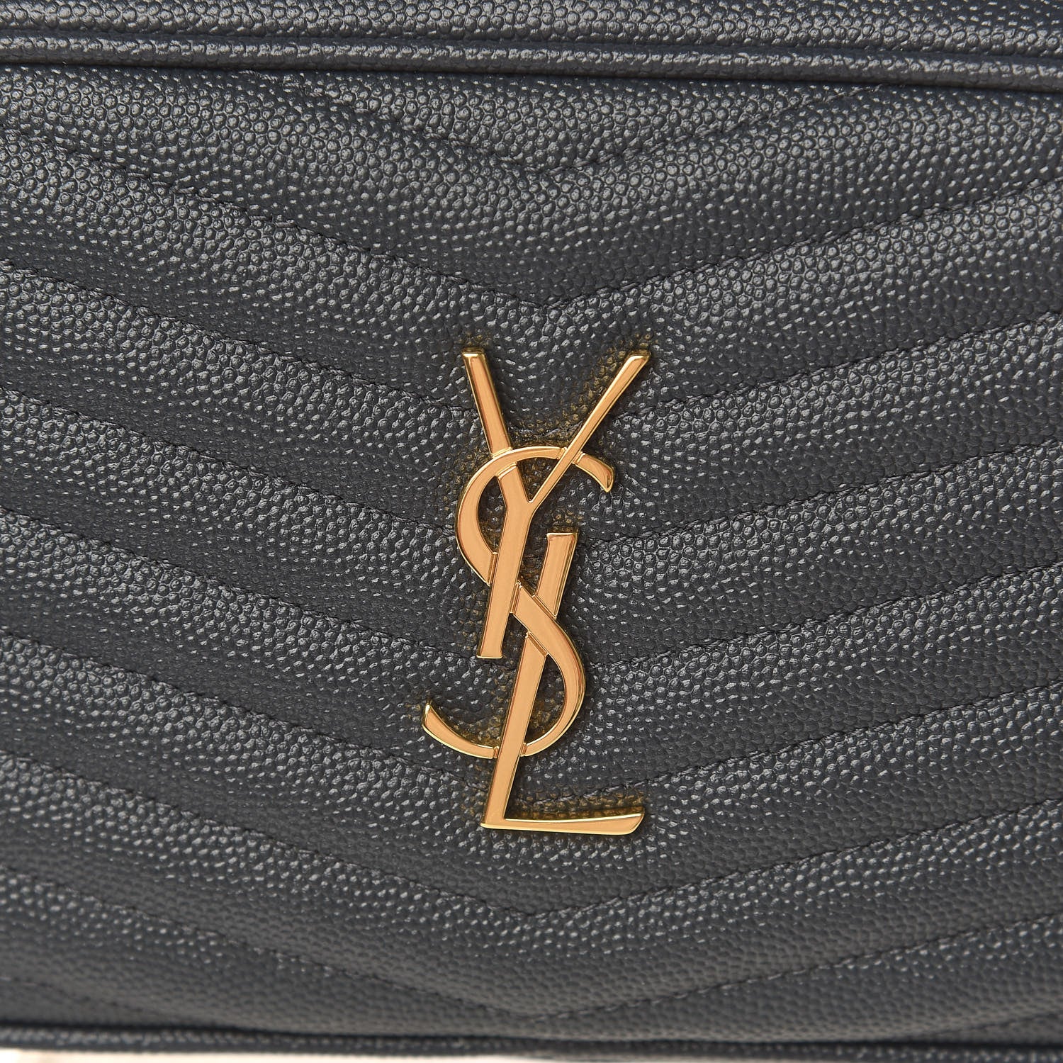 Saint Laurent Grain De Poudre Matelasse Monogram Mini Lou Camera Bag Dark Smog 10 of 11