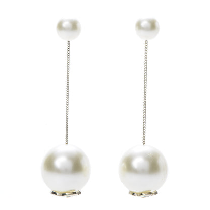 Chanel Pearl CC Drop Earrings Gold 1 of 6