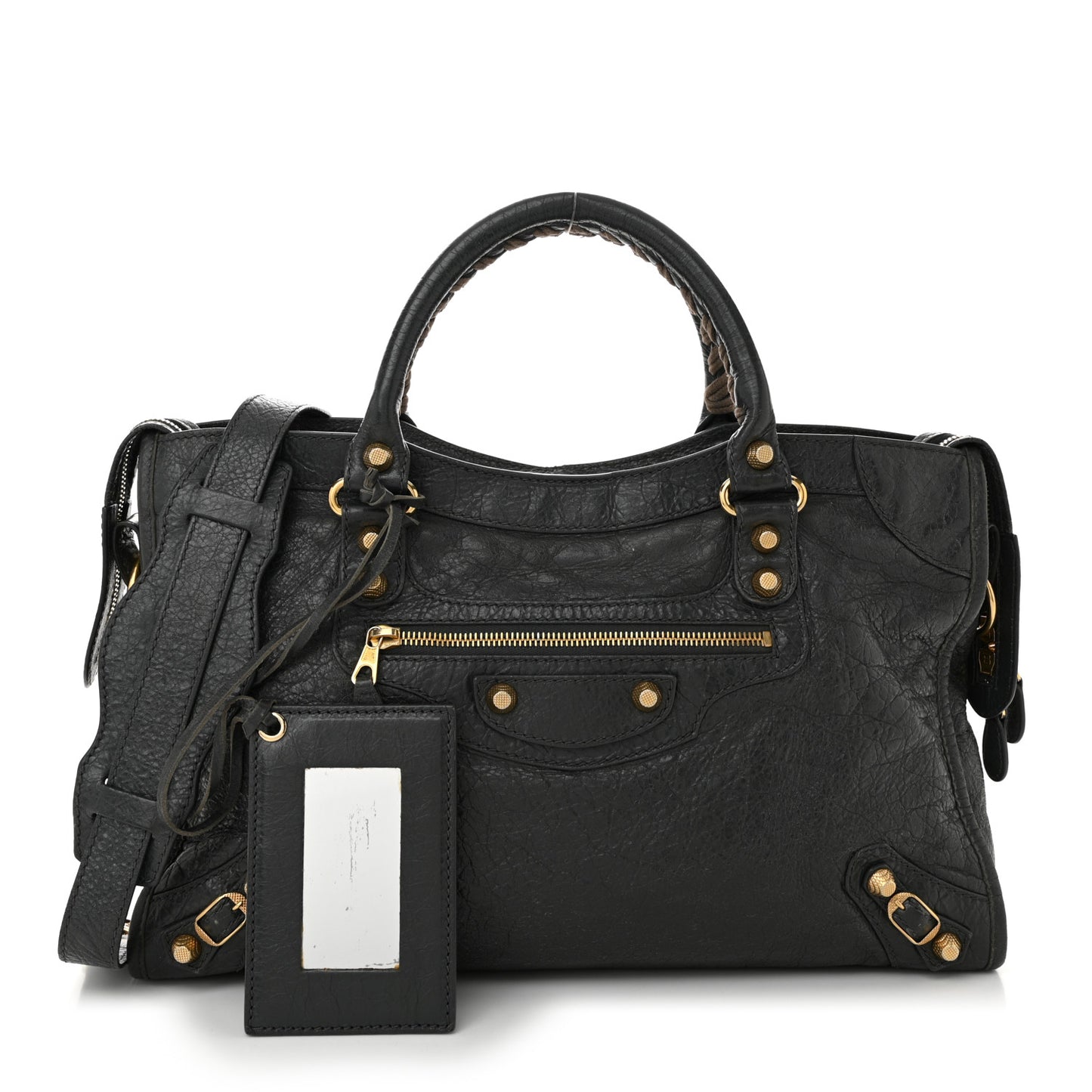 Agneau Giant 12 Gold Hardware City Gris Fossile