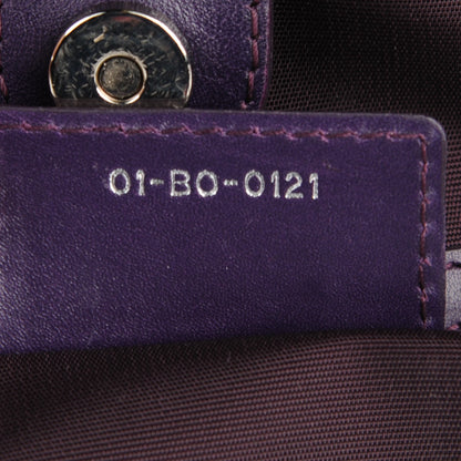 Christian Dior Coated Canvas Cannage Medium Panarea Tote Purple 7 of 7