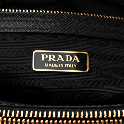 Prada Saffiano Lux Mini Galleria Double Zip Tote Black 6 of 9