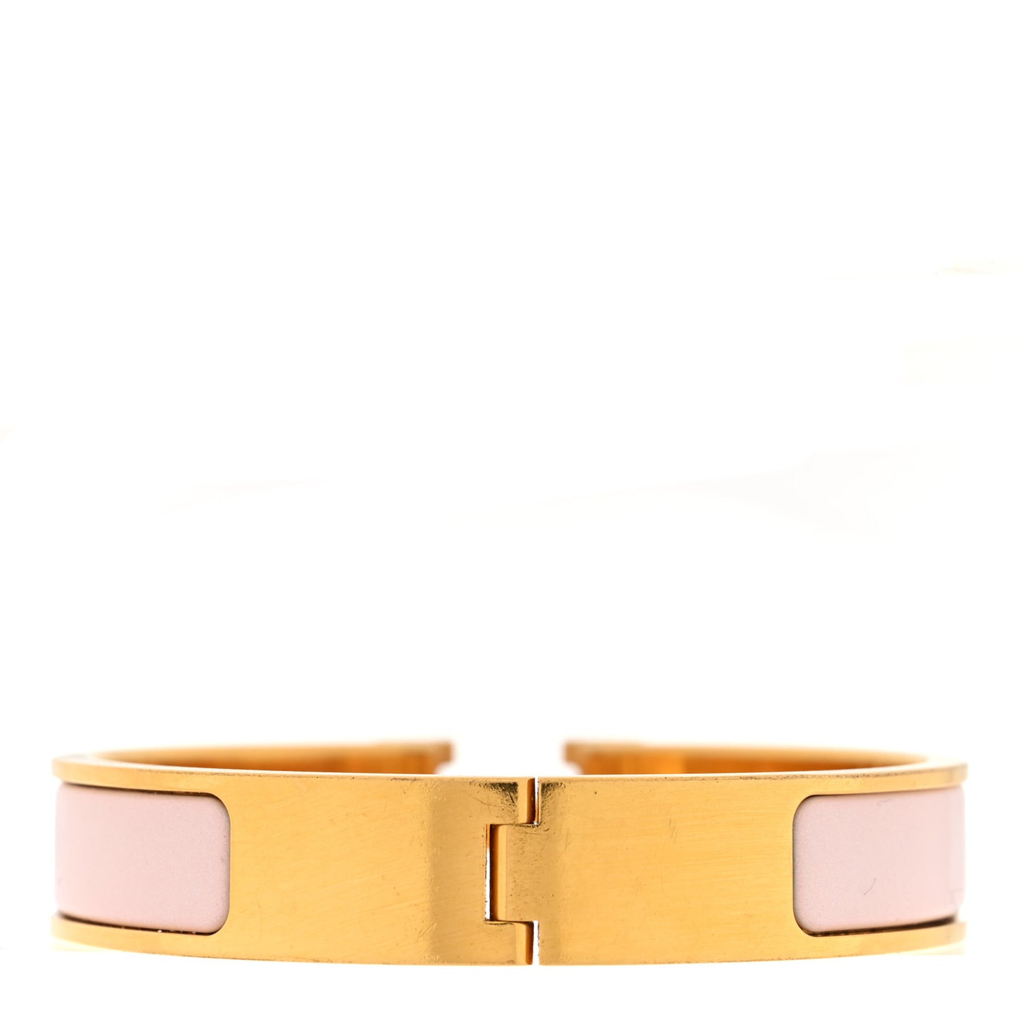 Enamel Narrow Clic Clac H Bracelet PM Rose Dragee
