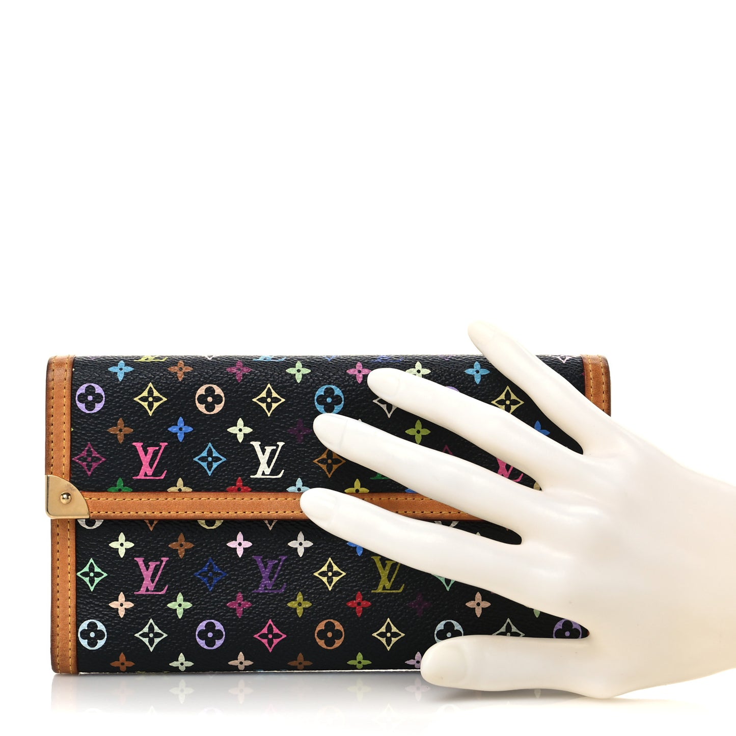 Monogram Multicolor Porte Tresor International Wallet Black
