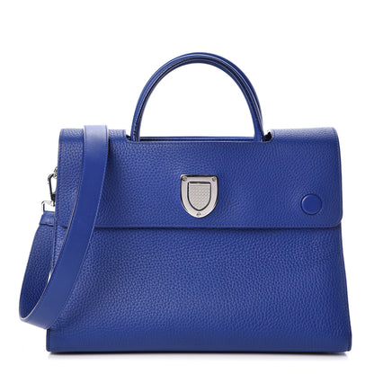 Christian Dior Bullcalf Medium Diorever Flap Yves Klein Blue 1 of 17