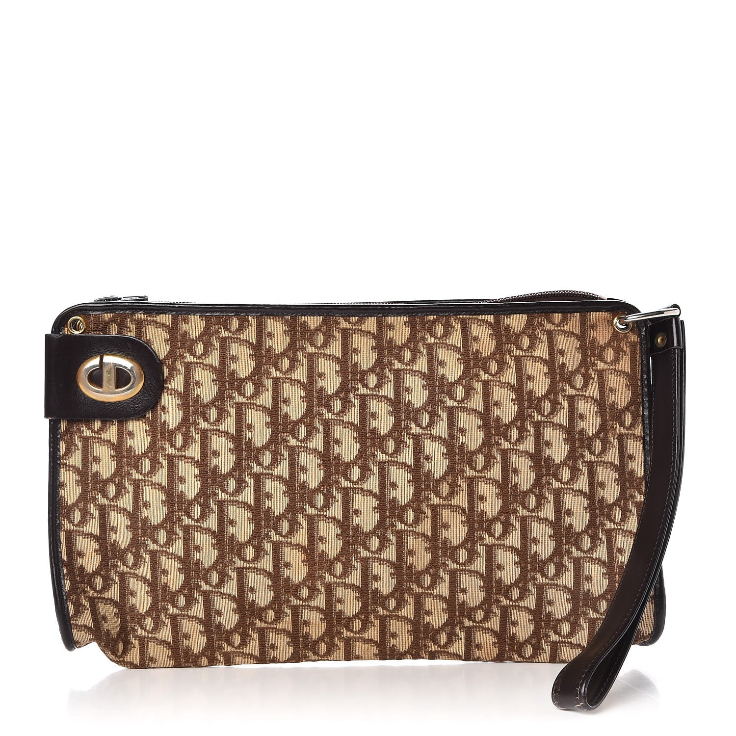 Christian Dior Monogram Wristlet Brown 1 of 9