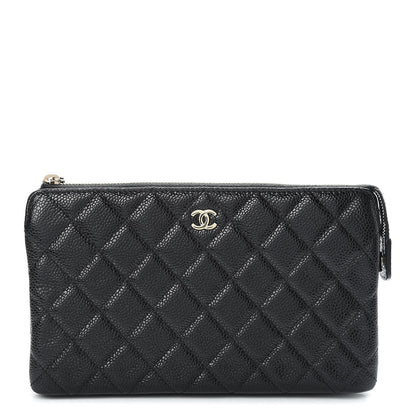 Chanel Caviar Quilted Small Zipped Pouch Black 1 of 11