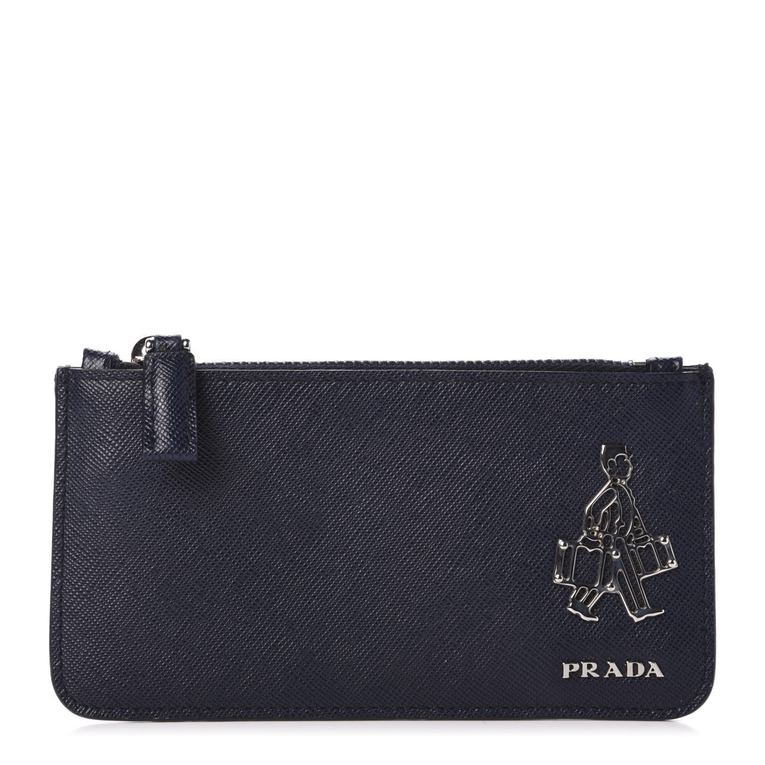 Prada Saffiano Bellhop Key Holder Baltico 1 of 10