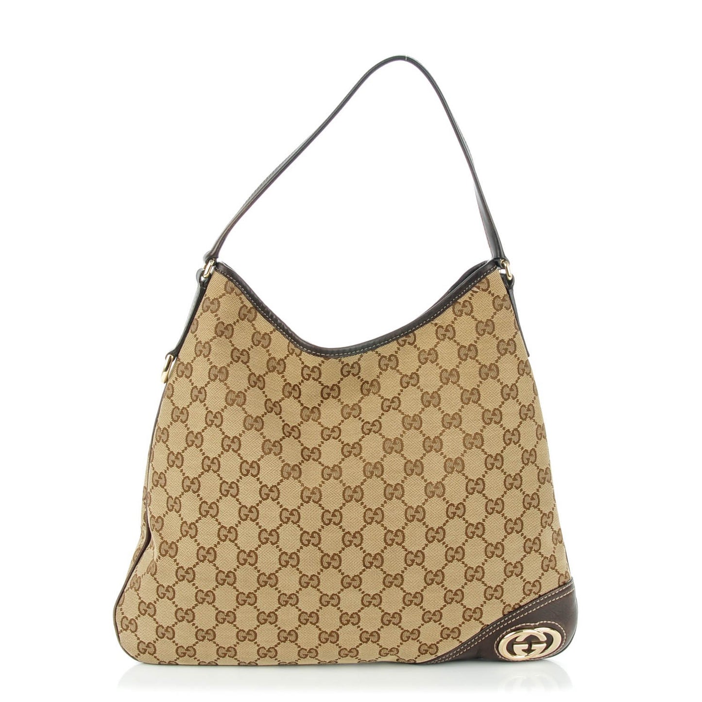 Monogram Medium New Britt Hobo Dark Brown