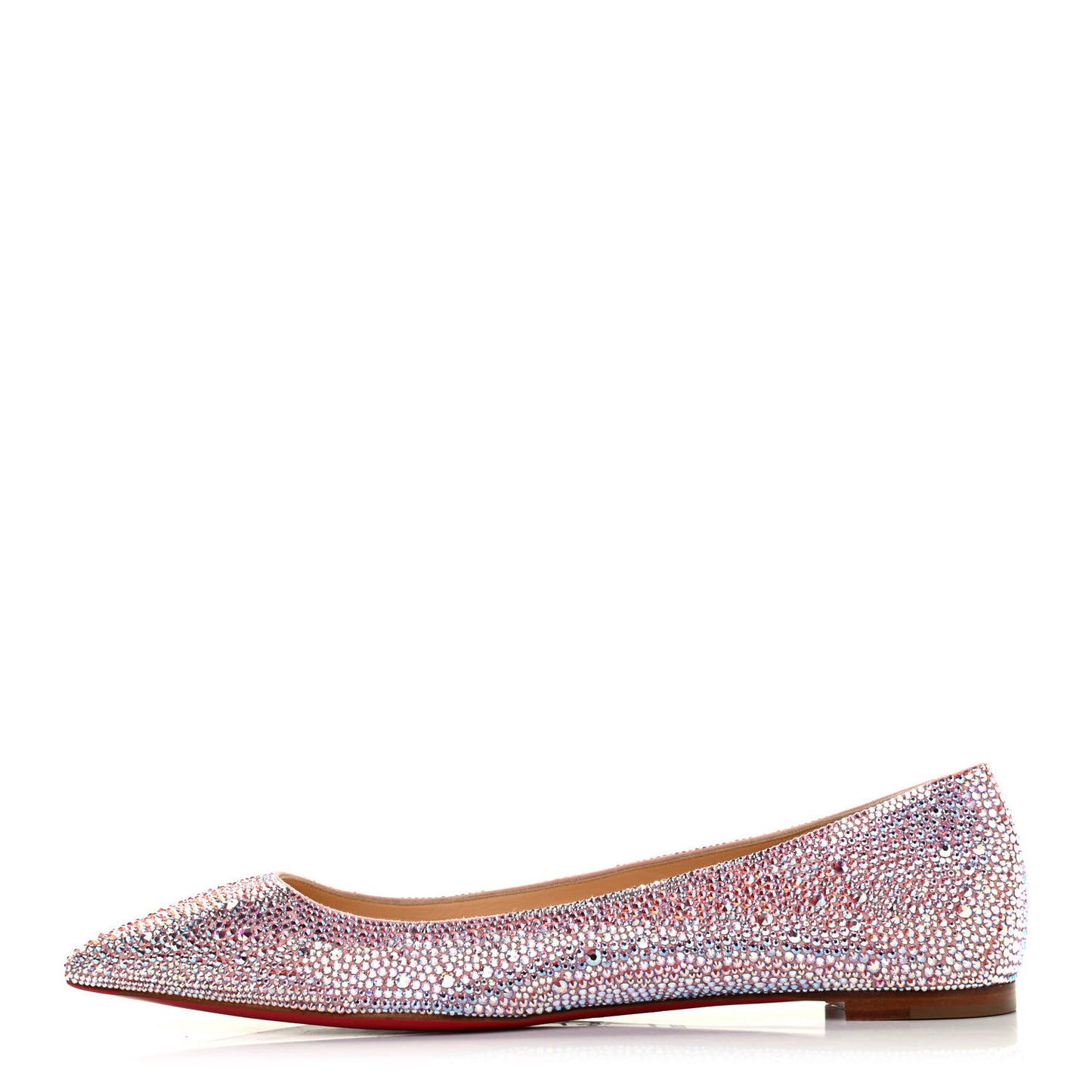 Nappa Strass Ballalla Flats 39.5 Crepon Light Rose