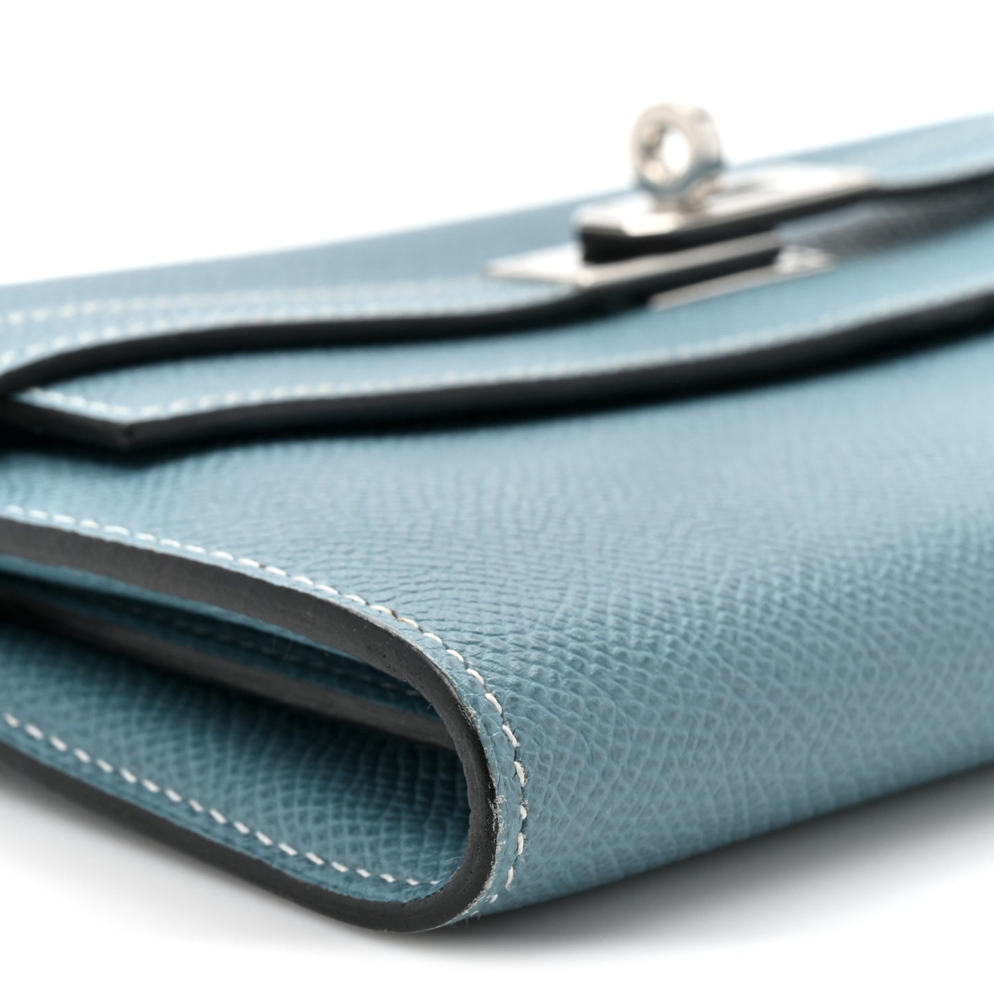 Epsom Kelly Longue Wallet Blue Jean