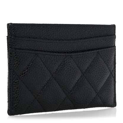 Chanel Caviar Quilted Card Holder Black 3 of 9