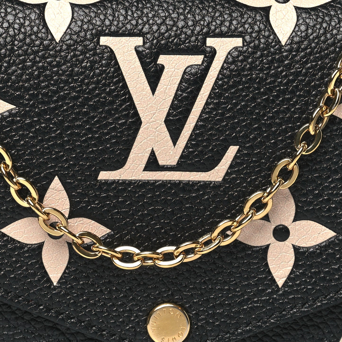 Empreinte Monogram Giant Felicie Pochette Black Beige