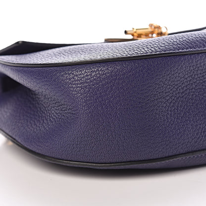 Chloe Grained Lambskin Mini Drew Shoulder Bag Royal Navy 9 of 11