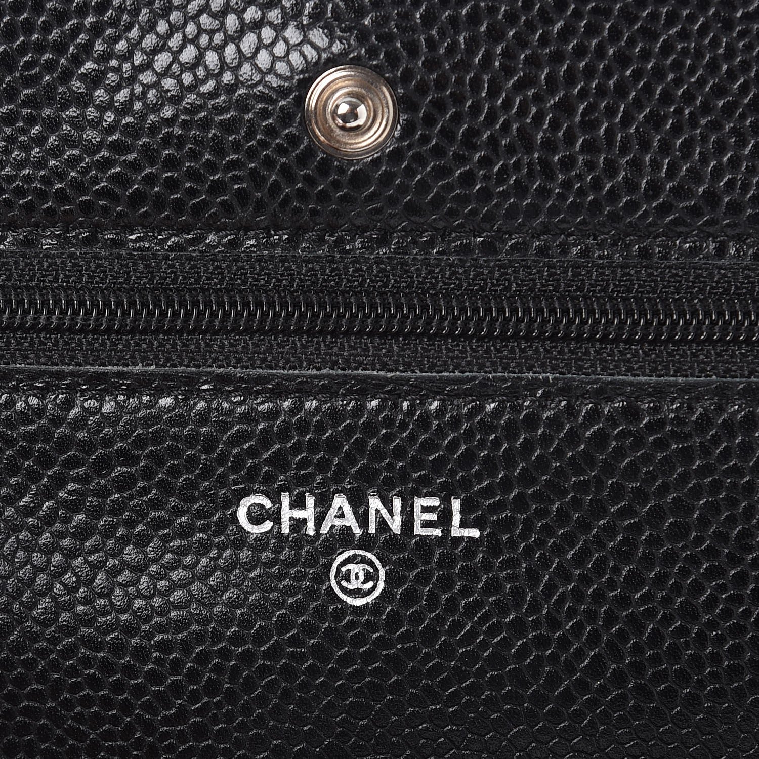 Chanel Caviar Quilted Wallet On Chain WOC Black 6 of 12