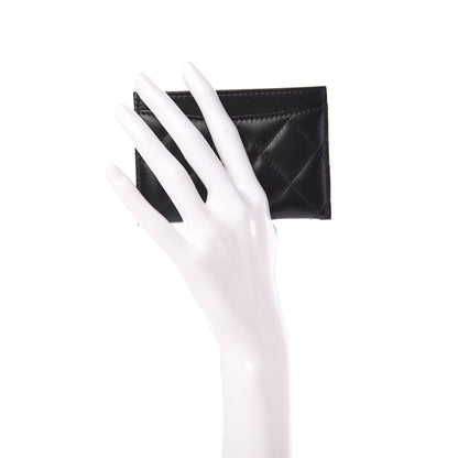 Chanel Lambskin Quilted Card Holder Black 2 of 9