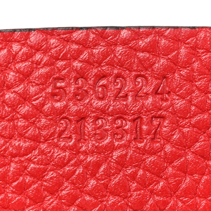 Gucci Pebbled Calfskin Medium Soho Flap Crossbody Vibrant Red 7 of 11