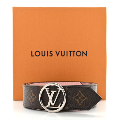 Louis Vuitton Monogram Epi 35mm LV Circle Reversible Belt 80 32 Rose Ballerine 9 of 9
